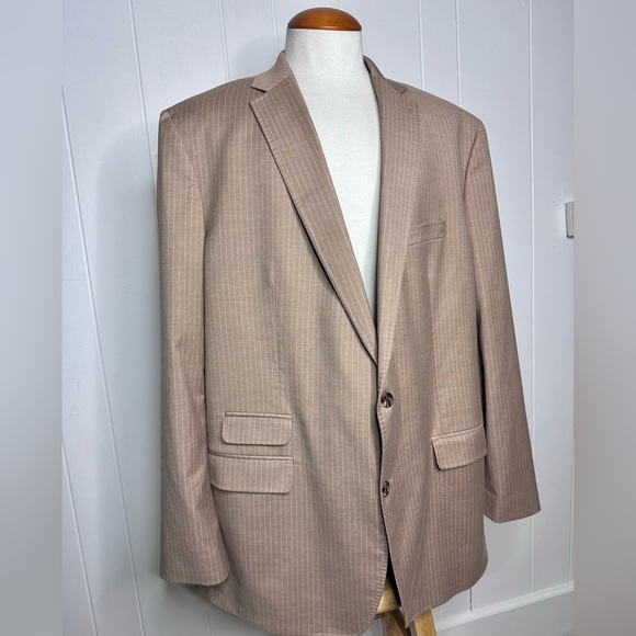 Murano Zac Tan Striped SUIT - Ultimate Modern Comfort - Picture 3 of 12